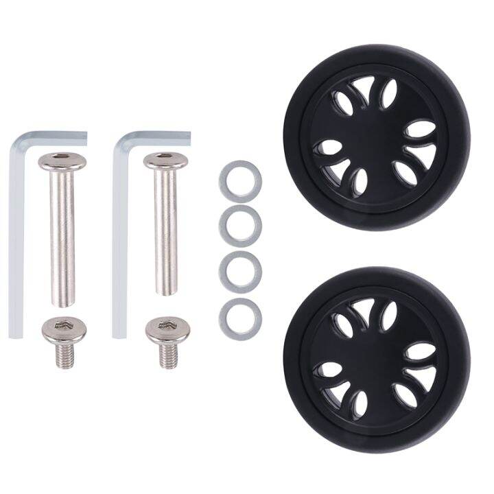 50Mm X12Mm Luggage Wheels Replacement Wear Resistant PU Caster Suitcase