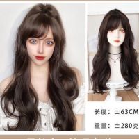 Wig long hair natural full-headed long curved hair big wave age-age Korean hairstyle long holiday