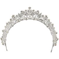 Pearl Crowns Rhinestone Tiara Bridal Headband Hair Jewelry Princess Crown Fashion Wedding Hair Accessories