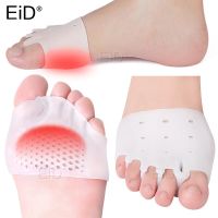 Five-hole Silicone Forefoot Pads Toe Separator Gel Cushion Pad Pain Relief Shoes Insoles Finger Toe Hallux Valgus Corrector Foot