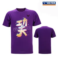 Victors ใหม่ เสื้อกีฬาแบดมินตัน เสื้อแข่งขัน แขนสั้น แห้งเร็ว คู่รัก เสื้อยืดเทนนิส เกาหลี ฝึกอบรม เสื้อผ้าทัวร์นาเมนต์ เสื้อยืด