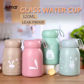 320ml Cute Kid Juice Mugs Wheat Pp Juice Cup Water Drink Bottle