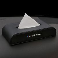 (กล่องเนื้อเยื่อ) Tempat Tisu Kotak Mobil หนังพรีเมี่ยมใหม่เหมาะสำหรับ X-TRAIL นิสสัน