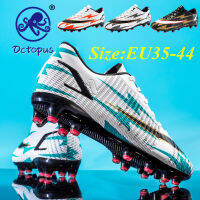 รองเท้าออกกำลังกายลายปลาหมึก (EU35-44),คริสเตียโนโรนัลโด้รองเท้าฟุตบอลสีเป็ดแมนดารินใหม่สำหรับเด็กนักเรียนวัยรุ่นระบายอากาศได้น้อยเมสซี่ฟอลคอนคุณภาพสูงรองเท้าสำหรับการแข่งขันดูดซับแรงกระแทกมีหนาม