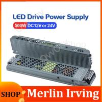 Merlin Irving Shop 500W DC12V 40A  DC24V 20A Ultra Thin LED Power Supply Lighting Transformers Adapter Switch 500W AC170-265V For LED Strips