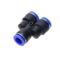 "Y" Pneumatic Connector Tee Union Push In Fitting for Air Pipe joint OD 4 6 8 10 12 14 16MM Pneumatic Fittings PY Hand Tool Parts Accessories