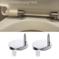 2Pcs Top Fix WC Toilet Seat Hinges Fittings Quick Release Cover Hinge Screw