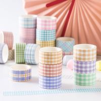 8 Kawaii Masking Tape Paper Love Japanese Paper Tape Lattice Wind Hand Account Tape Diy Hand Account Material Stickers Set Gifts Label Maker Tape
