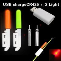 ▼❀┅ 2Pcs Fishing Electronic Rod Luminous Float Stick Light CR425 Lithium Battery LED Removable USB Charge Waterproof Night Tackle