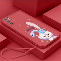 เคส Xiaomi M3 Poco Xiaomi M3โปรซิลิโคนเหลวป้องกันเคสกันกระแทกมือถือเรียบเคสโทรศัพท์โทรศัพท์กระต่ายน่ารักพร้อมสายคล้อง