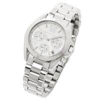 นาฬิกาผู้หญิง MICHAEL KORS Bradshaw Chronograph Silver Dial Ladies Watch MK6174