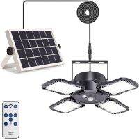 1000 Lumens Outdoor Solar Light w60 High-Brightness LEDs 4400mAh Sunlight Powered Security Chandelier for Indoor Outdoor Garage