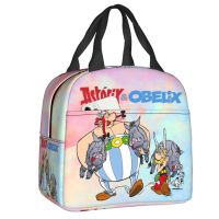 ✸℗ Asterix And Obelix Hunting Lunch Bag for Camping Travel Leakproof Insulated Cooler Thermal Lunch Box Women Children Food Bags