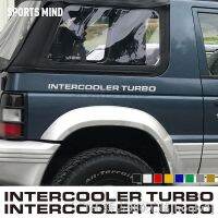 【LZ】☾  2 X Intercooler Turbo Car Sticker Decal Automobiles Car Styling For Mitsubishi Pajero Shogun Montero Side MK2 V20 Accessories