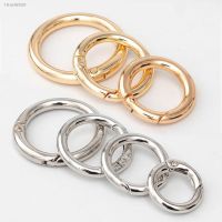 ◄☋ 5pcs Metal O Ring Spring Clasps for DIY Jewelry Openable Round Carabiner Keychain Bag Clips Hook Dog Chain Buckles Connector