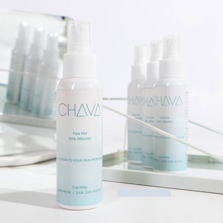 NEW IMPORT !! Chava Face Mist Safron Zam Zam By Chaiza / Facemist Saffron Zamzam / Pembersih