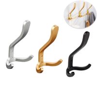 Household Space Aluminum Hook Wall Hanging Door Clothes Bag Key Hat Hook Bathroom Towel Hook Drilling Hook