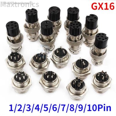 ⊕❁✲ Wholesale Price 5/10 Set GX16 Connector Metal Aviation Female Male Plug Socket 2/3/4/5/6/7/8pin Terminal Fixed /Butt Mobile Type