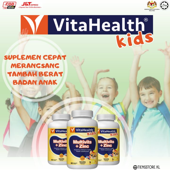 VITAHEALTH KIDS SUPPLEMENT MINDA KANAK-KANAK ORIGINAL LULUS KKM ...