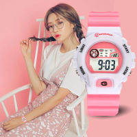 Poca Watch MINGRUI MiNi SPORT Ladyนาฬิกาข้อมือ ดิจิตอล สายยาง ผู้หญิง เท่ๆ ราคาถูก กันน้ำ สายยางเรซิ่น รุ่น MR-8566115-Black/White