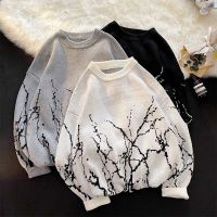 ✽ Fashion Japanese Vintage Irregular Pattern Harajuku Oversized Women Men Pullover Personality Streetwear Gothic Y2K Sweater 2022