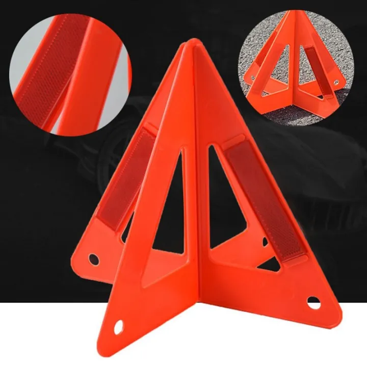 Auto Foldable Triangle Stand Car Safety Emergency Reflective Flash Sign ...