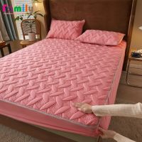 Cartoon Elastic Band Fitted Sheet Quilted Mattress Protector Bed Cover Queen Size Breathable Child Cute Mattress Cover Embossed