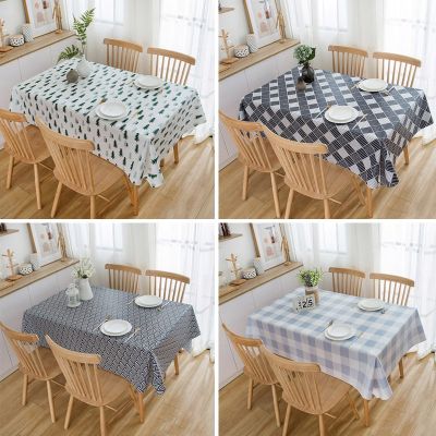 PEVA Nordic Tablecloth Home Modern Simple Dining Table Cover Rectangular Waterproof Party Decorations Table Cloth