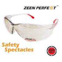 แว่นตาเซฟตี้ทรงสปอร์ต ZEEN PERFECT 92061 Block 99.99% UV Protection-ANSI Z87.1 High Quality Safety Glasses