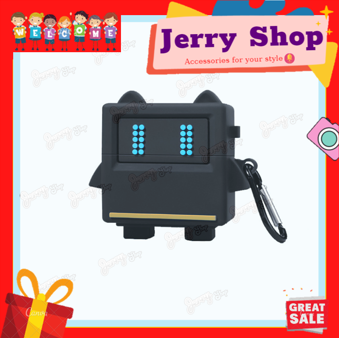 Vỏ đựng ốp Cartoon Nobot Màu bảo vệ tai nghe không dây bluetooth thích hợp cho airpods 1/2 pro và 3- Jerry Shop Vỏ đựng ốp Cartoon Nobot Màu bảo vệ tai nghe không dây bluetooth thích hợp cho airpods 1/2 pro và 3- Jerry Shop