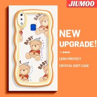 เคส JIUMOO สำหรับ VIVO เคส Y95 Y91i Y91หมีลายเด็กมาคารอนโคโลเรียดเคสมือถือกันกระแทกแบบใสนิ่มป้องกันการตกหล่นกล้องสร้างสรรค์เคสใหม่ซิลิกาเจลฝาครอบป้องกัน