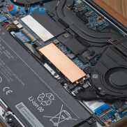 2280 SSD Đồng mát 386.4W MK Ổ đĩa thể rắn tản nhiệt với Silicone nhiệt pad