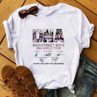 Backstreet Boys เวิร์ลเสื้อยืดฮิปฮอปผู้หญิง,เสื้อยืดแฟชั่นฤดูร้อนแขนสั้นฮาราจูกุเสื้อเชิ๊ตผู้หญิงเสื้อยืดคนรักดนตรี