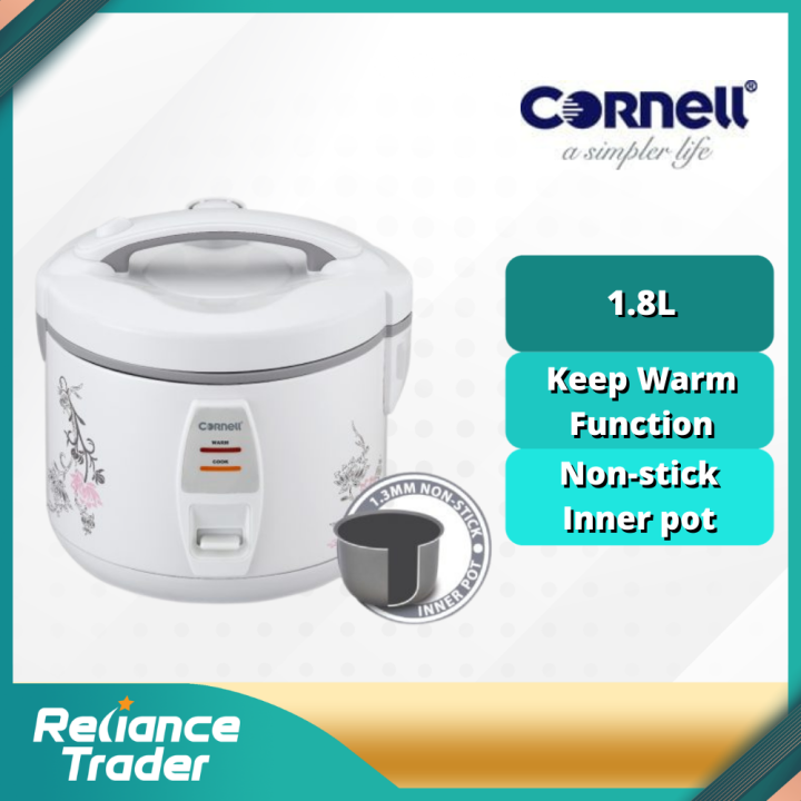 cornell 1.8 l jar rice cooker