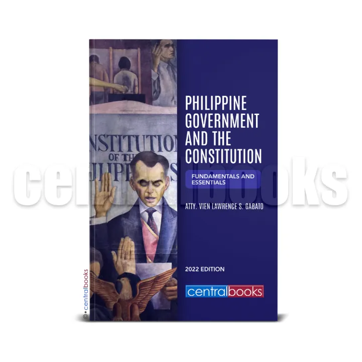 Philippine Government and the Constitution (2022) [Softcover] by ATTY ...