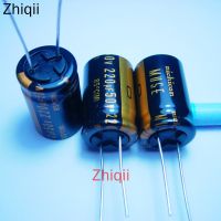 6pcs/lot Nichicon MUSE KZ series 220uF 50V 16x25mm Original new 50V220UF Electrolytic capacitor 220UF/50V Audio capacitor