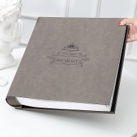 5-inch Leather Over Plastic Can Put Book Memorial Family Large-capacity Interstitial Family Photo Album Book Record  Photo Albums
