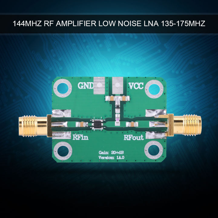 1pc 144MHz Ultralownoise RF Low Noise Amplifier LNA 24dB Gain 135