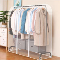 【2023】PEVA Clothes Dust Cover Fabric Case Suit Cover For Home Hanging-Type Coat Storage Bag Wardrobe Hanger Transparent Organizer