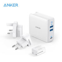 USB C Charger, Anker 65W PIQ 3.0&amp;GaN Type-C Charger with a 45W PD Port, PowerPort III 3-Port 65W Charger with USUKEU Plugs