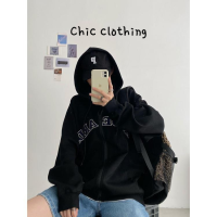 Chic Clothing เสื้อฮู้ด เสื้อแขนยาวอบอุ่น หลวมและสบาย ชิค สบาย นุ่มนวล ล้ำสมัย WWY2391CID 38Z230919