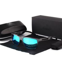 Men Polarized Sunglasses Aluminum Magnesium Sun Glasses Driving Glasses Rectangle Shades For Men Oculos masculino Male