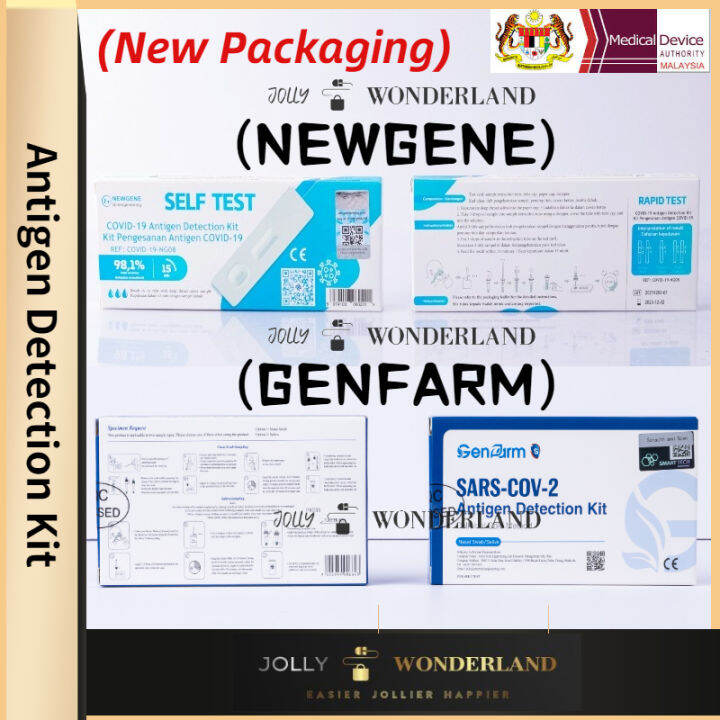 Genfarm Newgene Raycus Antigen Detection Covid Self Test Kit with QR