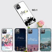 Casing หรับ iPhone 14 13 11 Pro Max 11 Mini 8+ 8 Plus EL104 Stray Kids Pattern Phone เคสโทรศัพท์ อ่อนนุ่ม TPU Shockproof Black ปก