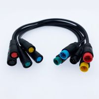 10Pcs M8 2 3 4 5 6 Pin Electric Bicycle Butt Joint Plug Waterproof For Ebike E-Bike Display Cable Female Male Connector 20Cm 1M