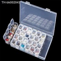 ❅ 28 Compartment Adjustable Clear Plastic Storage Box For Jewelry Earrings Beads Screws Small Accessories Storage Box