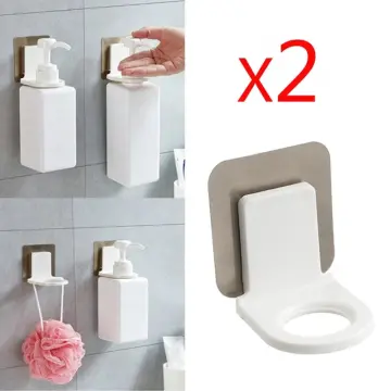 Body Wash Bottle Holder Hook, Self Adhesive Wall Mounted Shampoo