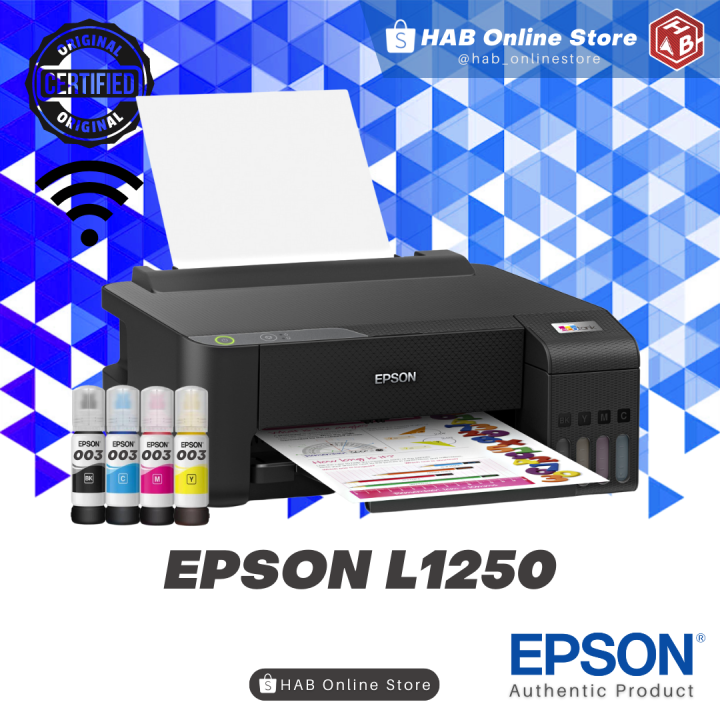 Epson L1250 Ecotank Single Function Printer W 1set Original Ink Lazada Ph