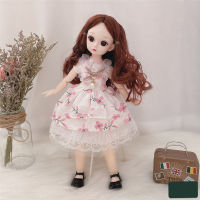 New BJD Doll 30 cm 12 Inch 12 Articulated 16 Makeup Dress Up Cute Little Princess Doll Fashion Dress Up Girl Birthday Toy