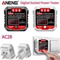 【YF】ஐ✒  AC28 Digital Socket Tester 250V 50/60Hz Polarity Detector Voltage Circuit Finder EU/US Plug